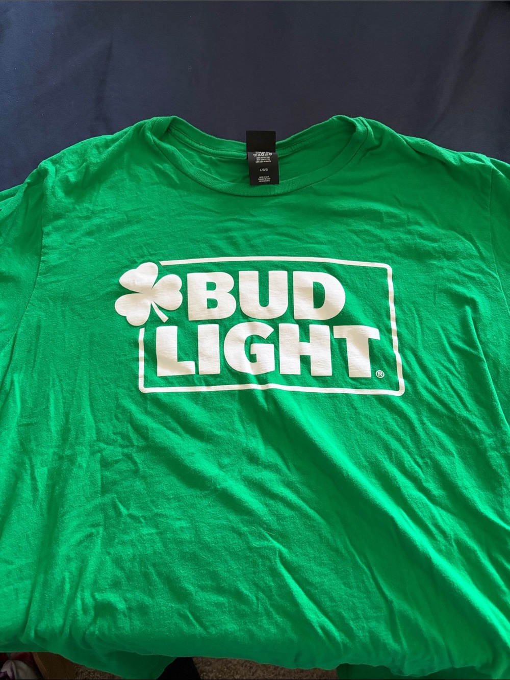 Hanes Green Bud Light Logo Tee